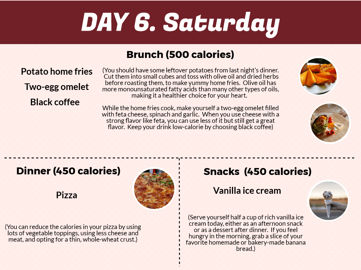 Saturday Diet Plan-1500 Calories