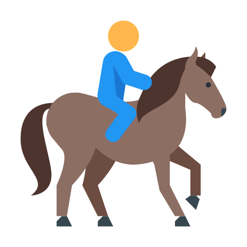 Horseback riding icon