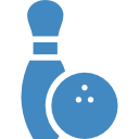 bowling-pin-and-ball icon